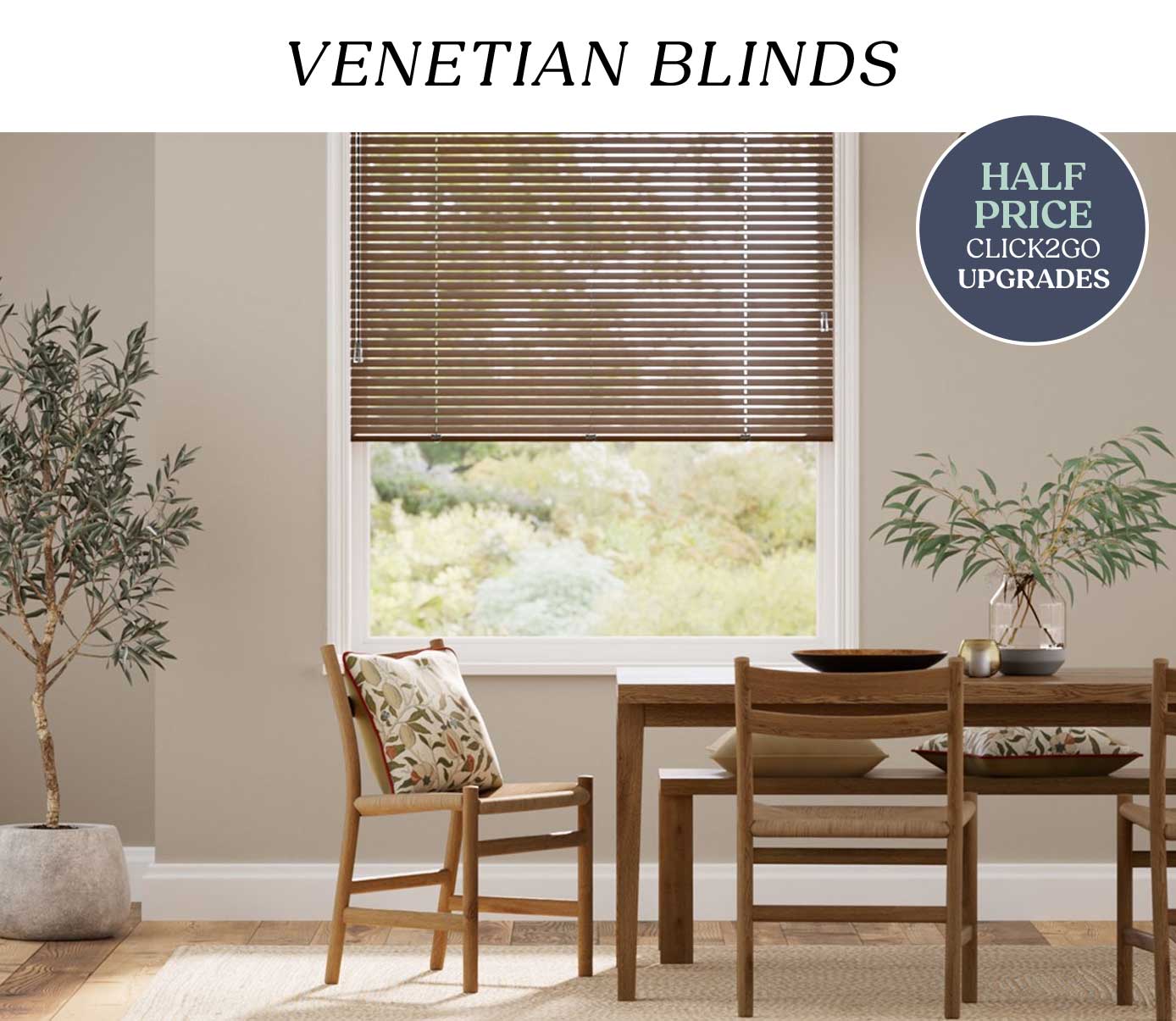 Half Price No Drill Click2Go Upgrades On Venetian Blinds