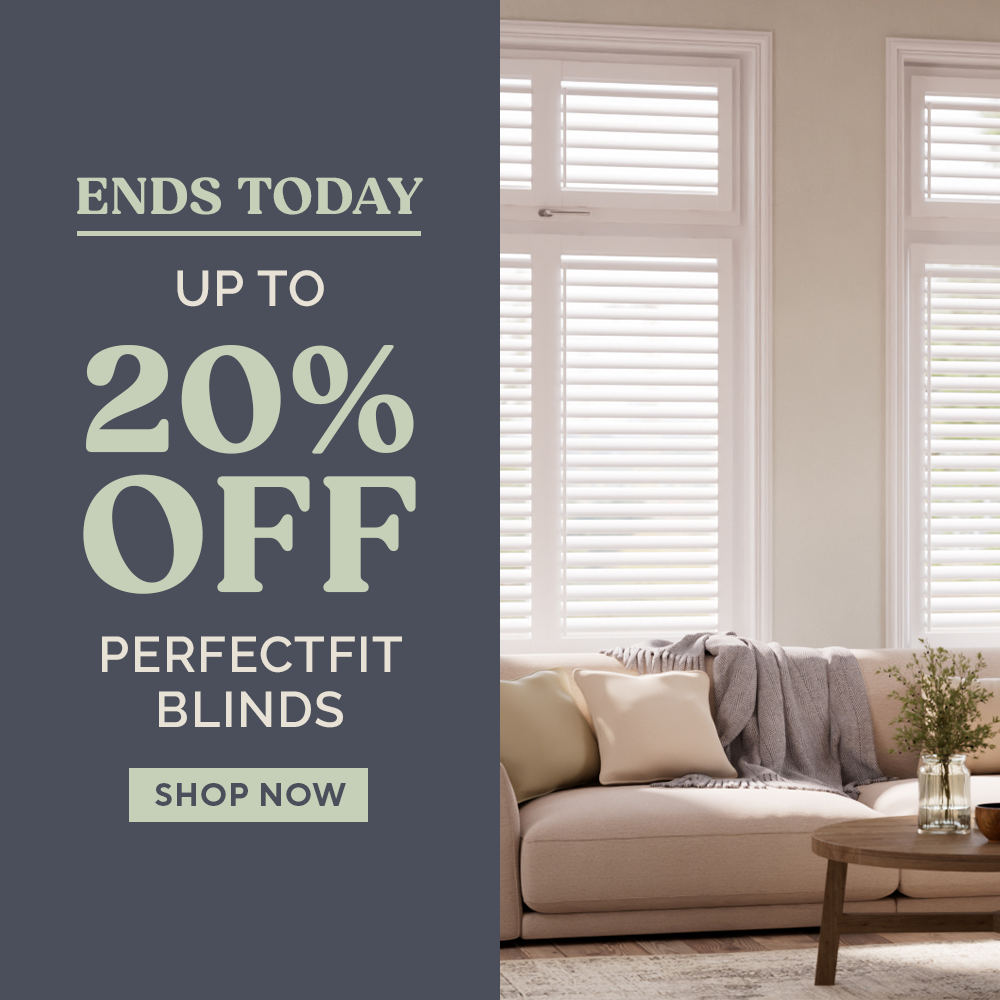 Ends Today: up to 20% off PerfectFIT Blinds