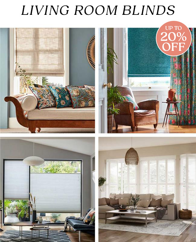 Up to 20% off Living Room Blinds