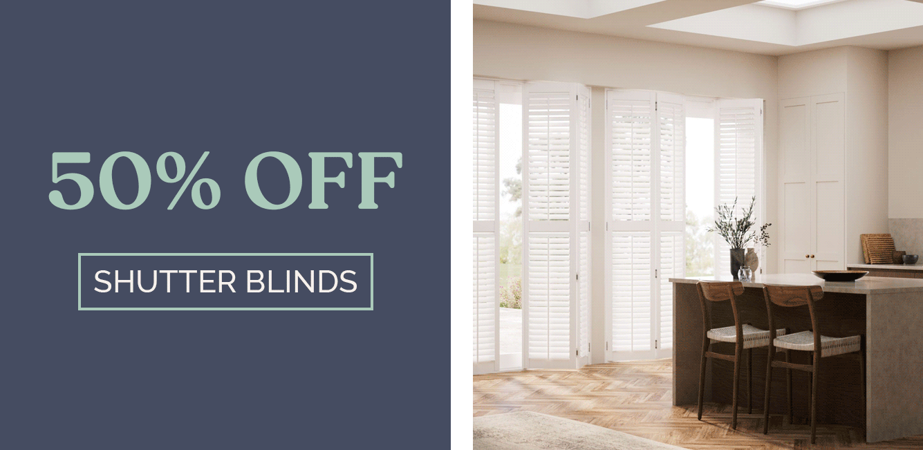 50% Off Shutter Blinds