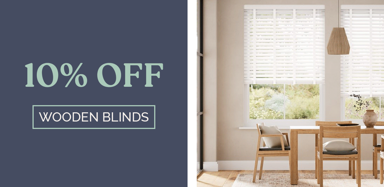 10% Off Wooden Blinds