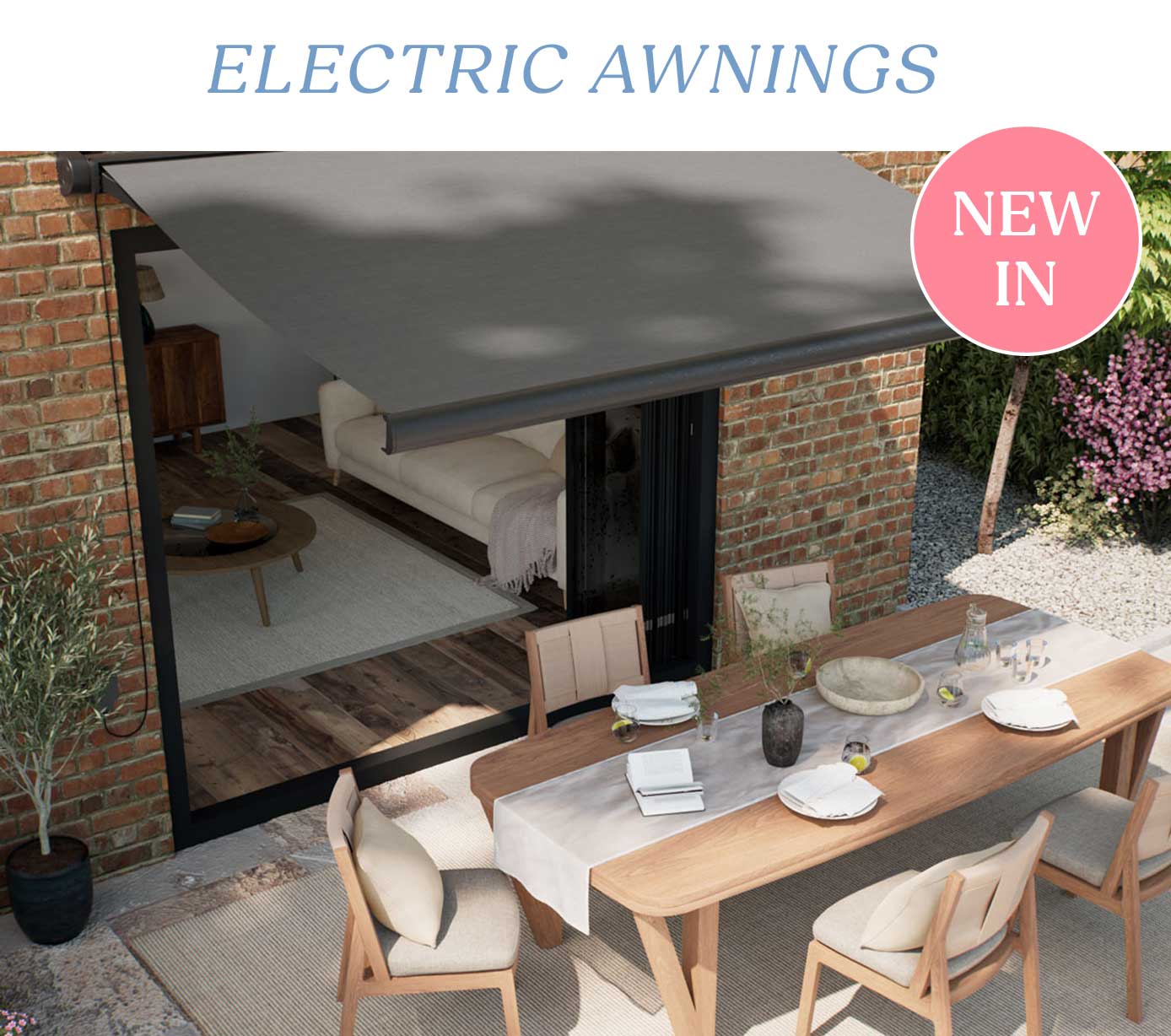 New In - 10% Off Electric Awnings