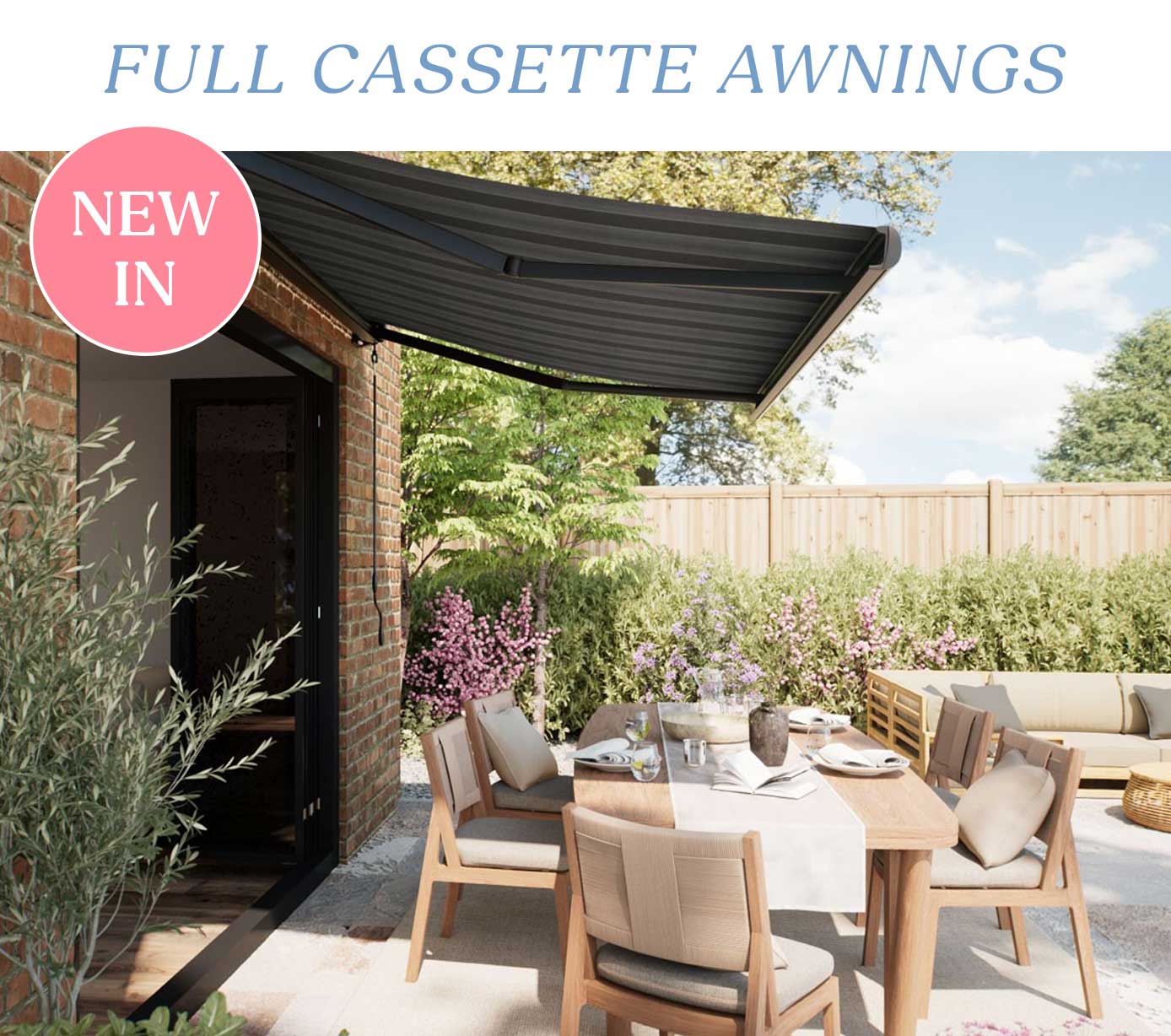 New In - 10% Off Full Cassette Awnings