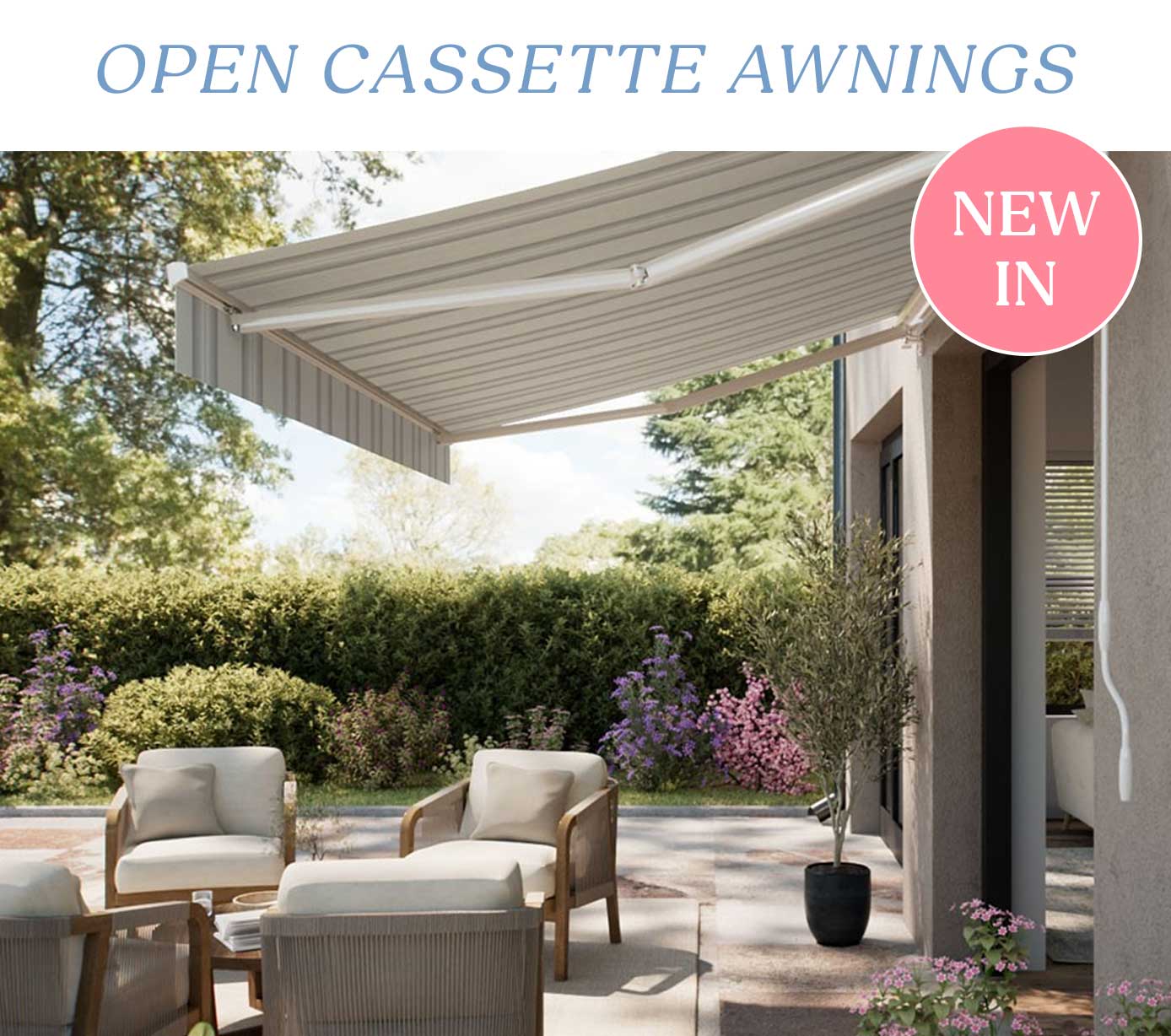 New In - 10% Off Open Cassette Awnings