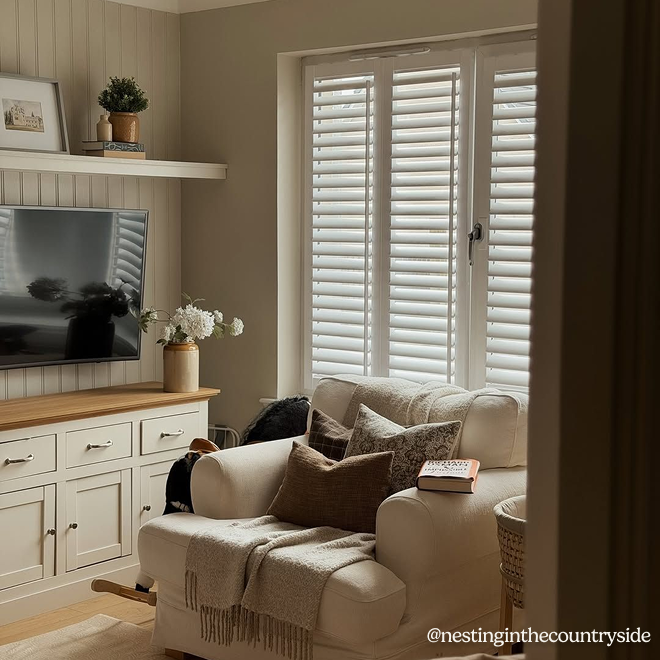 Perfect Fit Pure White Shutter Blind