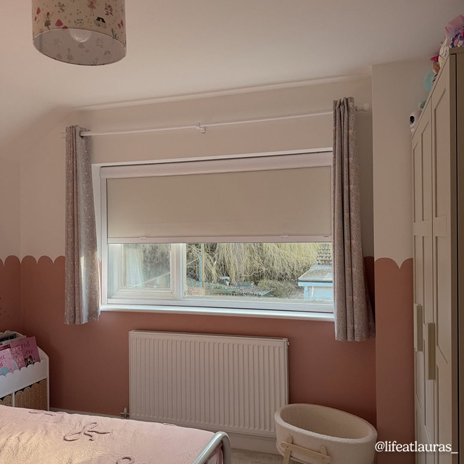 Click2Shade Complete Blackout Titan Bone White Roller Blind