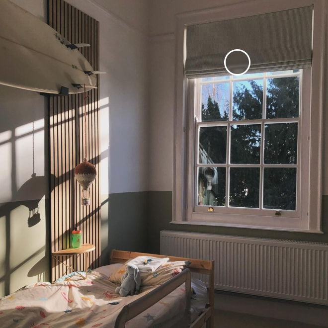 Ella Stripe Pistachio Roman Blind