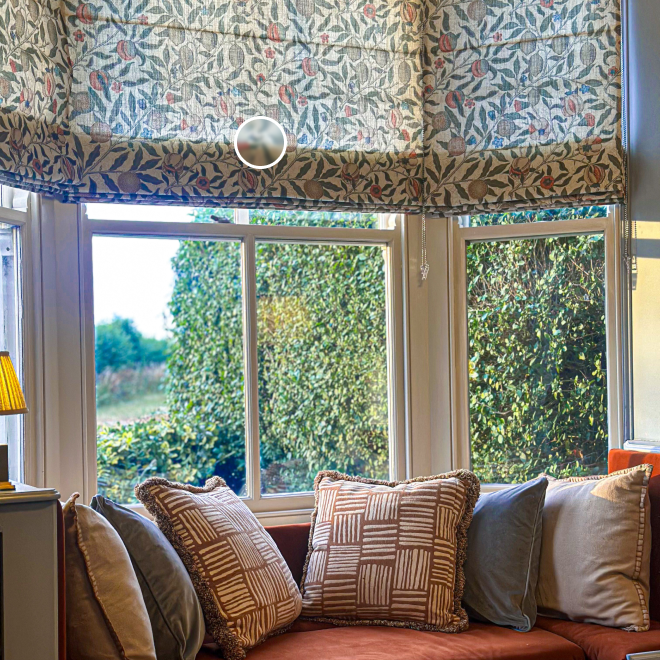 William Morris Fruit Autumn Roman Blind
