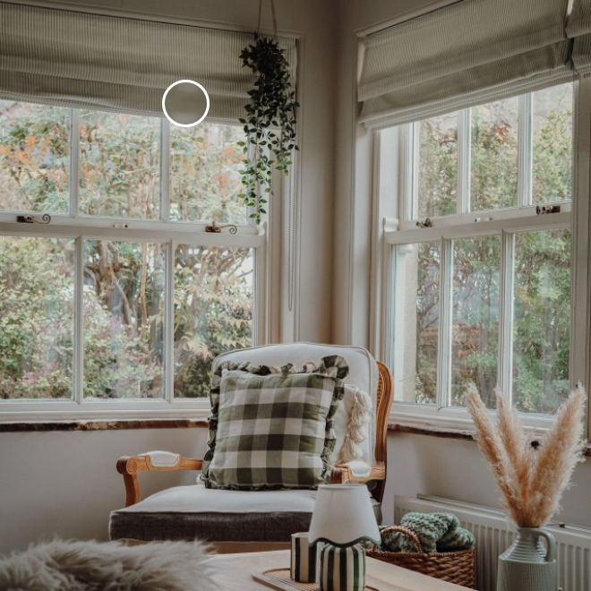 Ella Stripe Pistachio Roman Blind