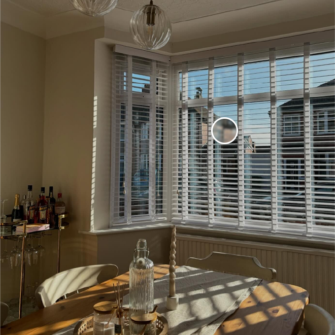 Alto White Faux Wood Blind