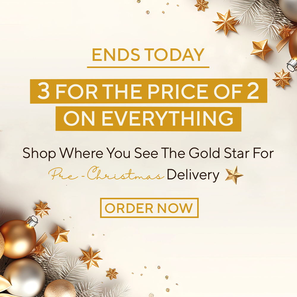 3 FOR THE PRICE OF 2 ON EVERYTHING ENDS TODAY