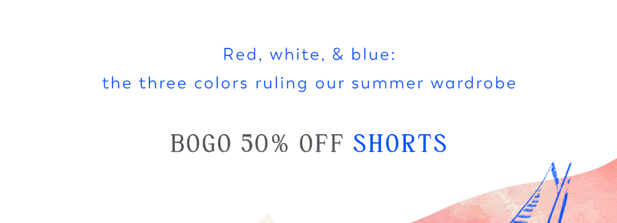 BOGO 50% Off Shorts