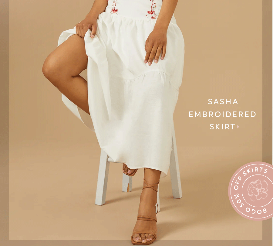 Sasha Embroidered Skirt