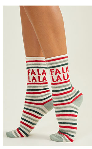 Falala Striped Crew Socks