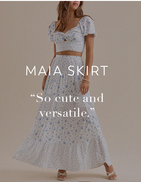 Maia Floral Midi Skirt