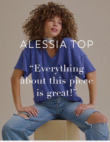 Alessia Ribbed Tunic Top