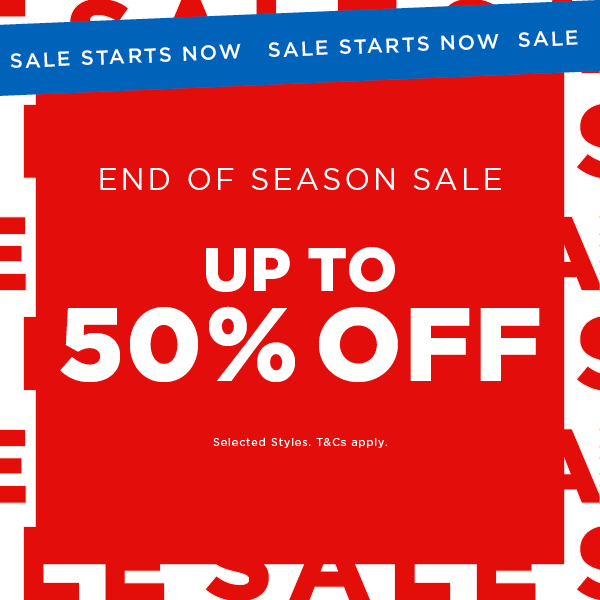End Of Season Sale
