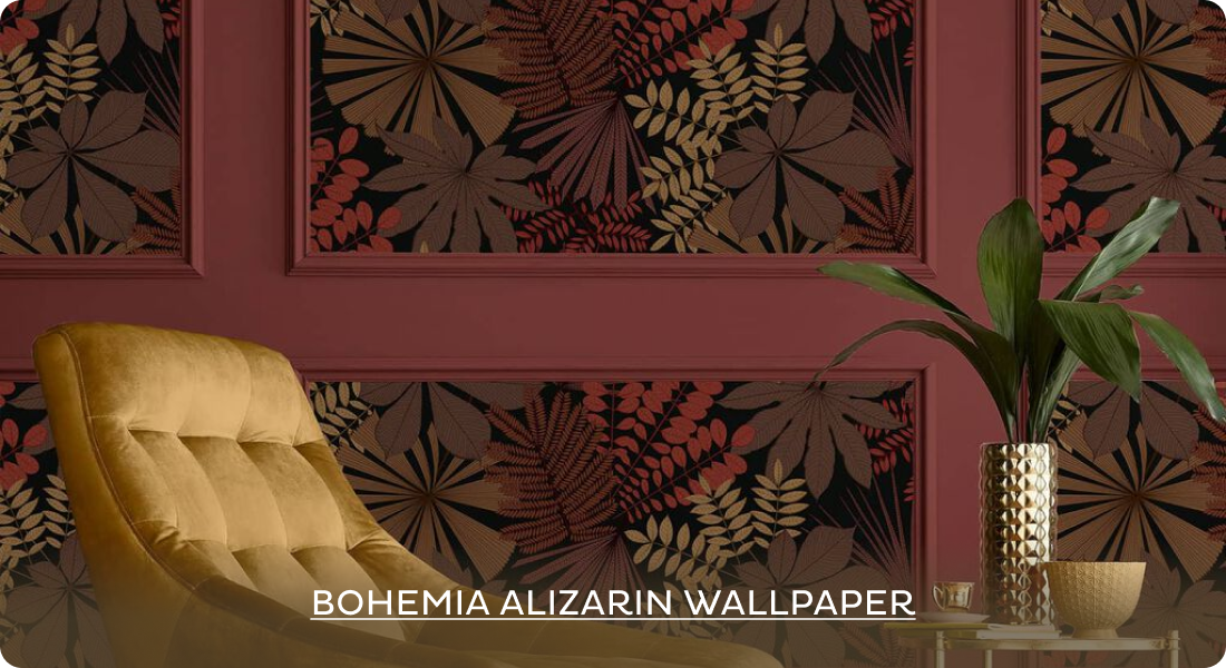 Bohemia Alizarin Wallpaper 