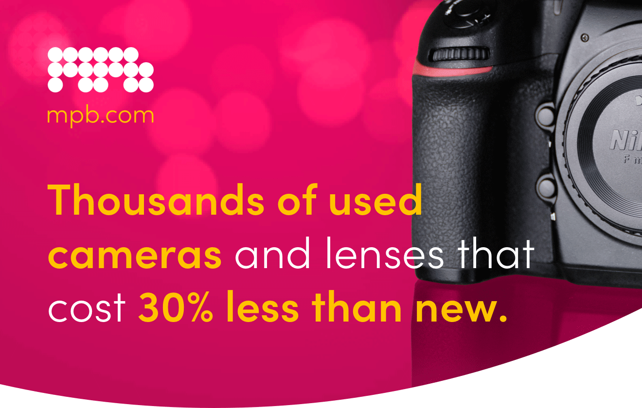 Thousands of used cameras and lenses that cost 30% less than new.
