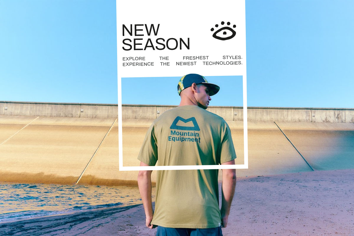 New Season Blacks, Man wearing Mountain Equipment T-shirt