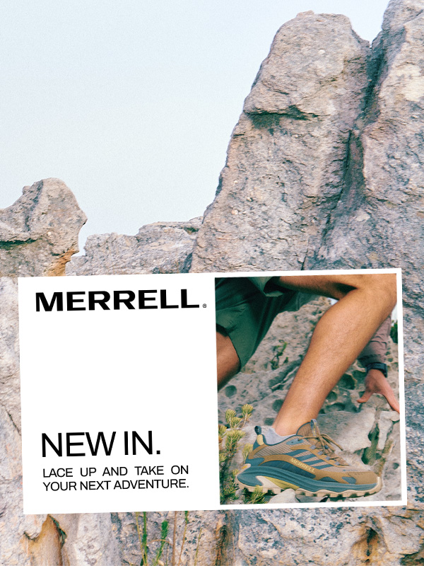 New In - Merrell. Lace up and take on your next adventure.