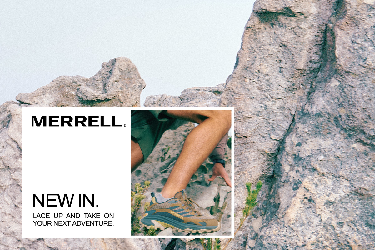 New In - Merrell. Lace up and take on your next adventure.