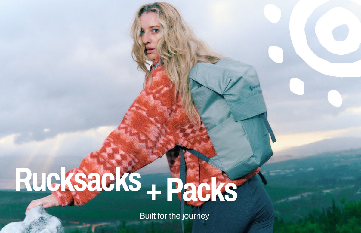 Woman wears a Montane Pack