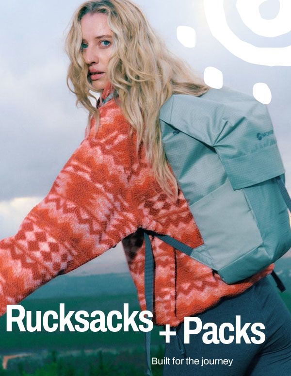 Woman wears a Montane Pack