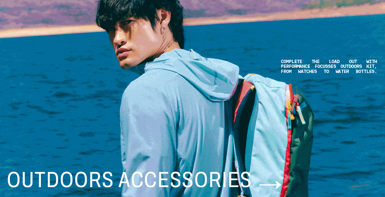 A collection of images showing a range of outdoor accessories