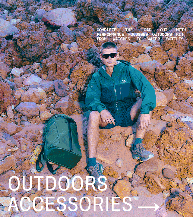 A collection of images showing a range of outdoor accessories