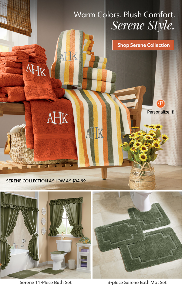 Warm Colors. Plush Comfort. Serene Style.