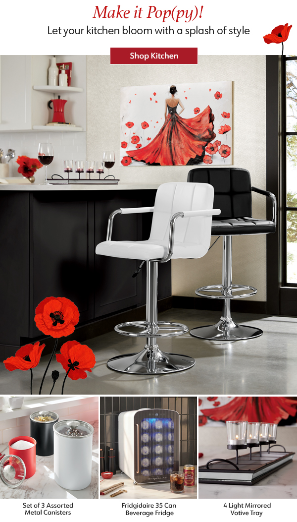 Make it Pop(py)! Let your kitchen bloom with a splash of style.