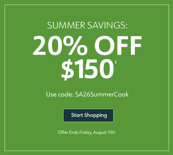 Summer Savings: 20% Off $150
