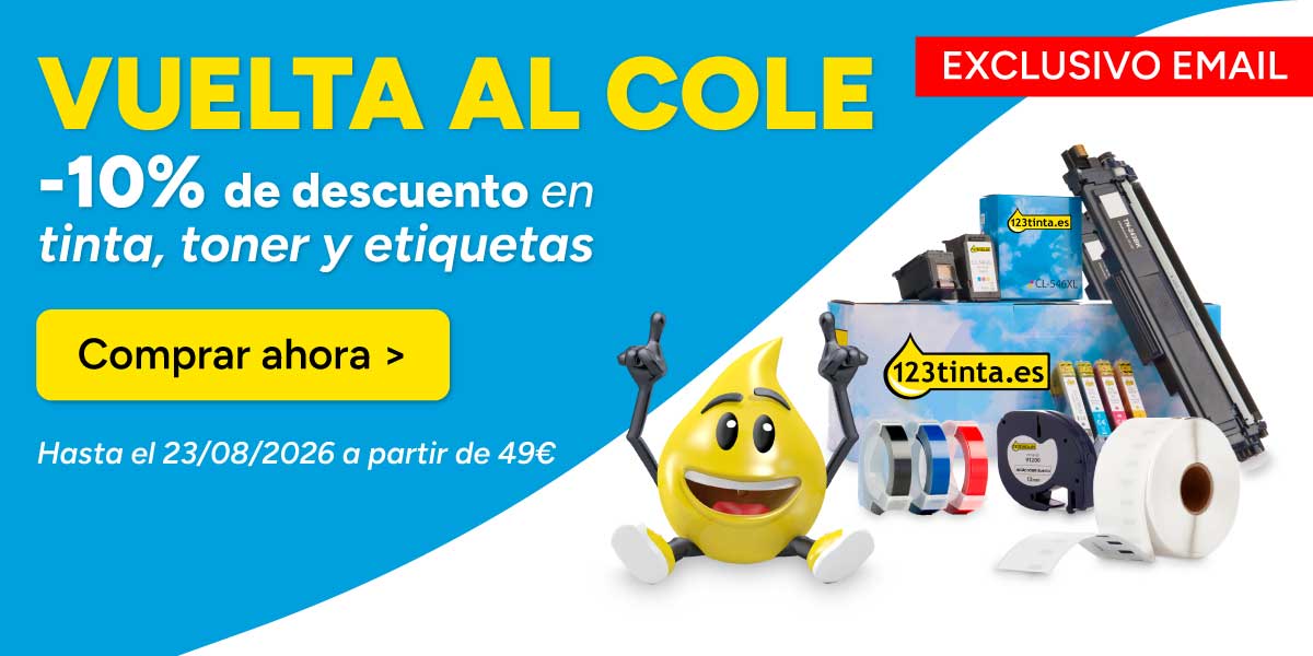 Aprovecha los descuentos en tinta, toner y etiquetas
