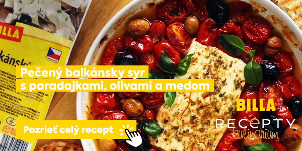 Recept na pečený balkánsky syr s paradajkami, olivami a medom, s možnosťou 