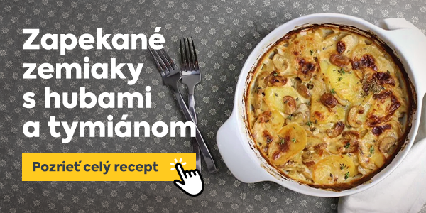 Náš tip na recept: Zapekané zemiaky s hubami a tymiánom