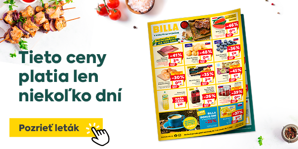 Tieto ceny platia len niekoľko dní – výhodné ponuky v BILLA, ktoré sa oplatí využiť, kým trvajú.