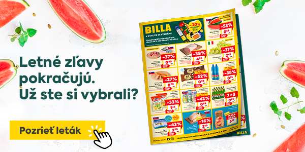 Pokračovanie letných zliav, nezmeškajte skvelé ponuky v letáku.
