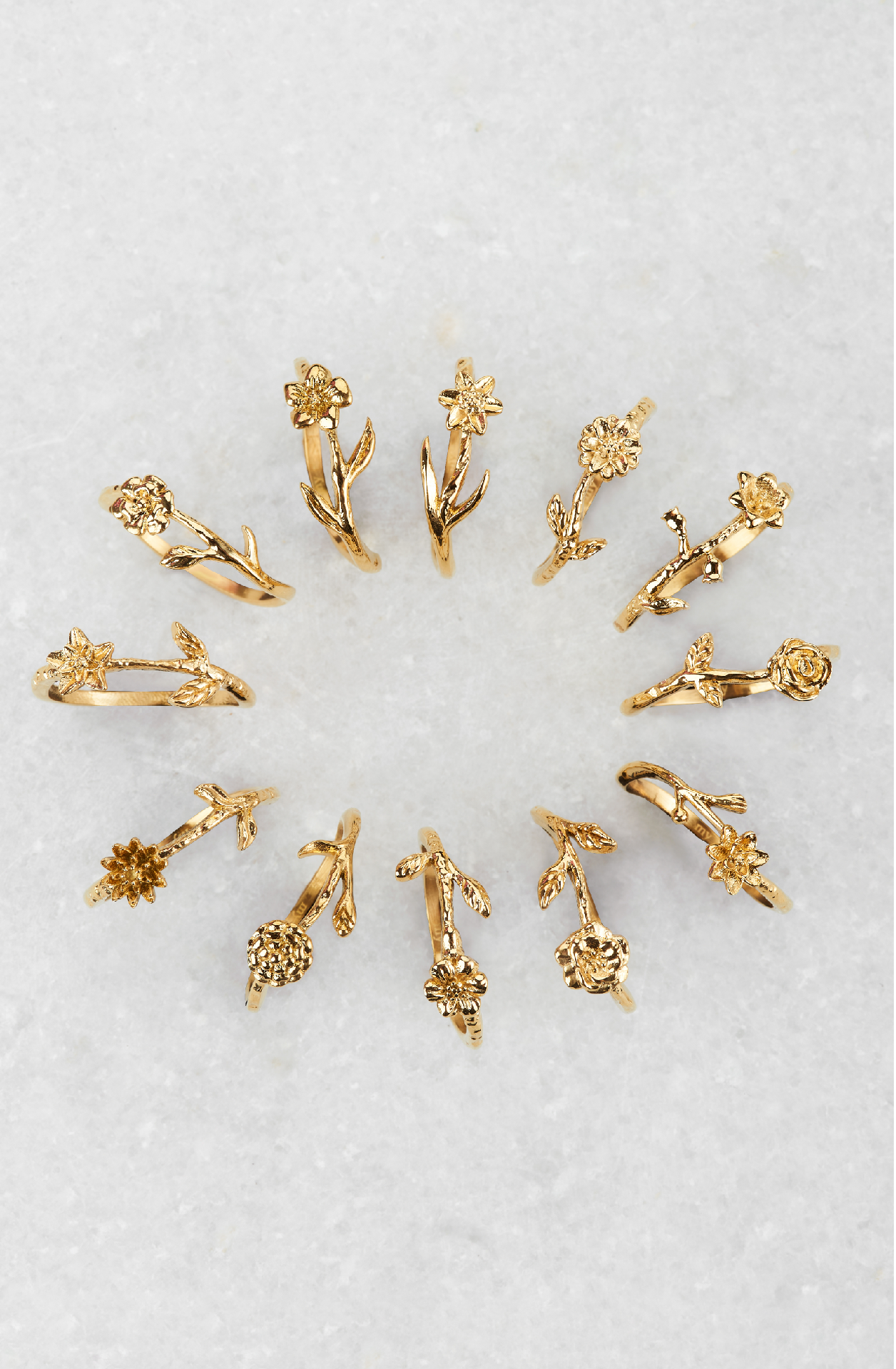 Bague avec fleur Birth Flower