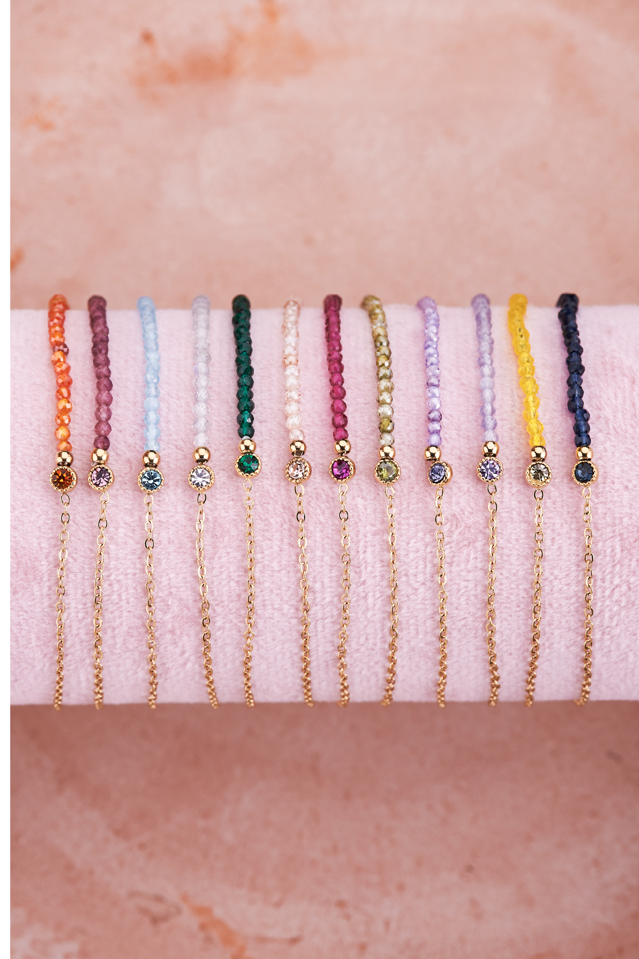 Geboortesteen armband