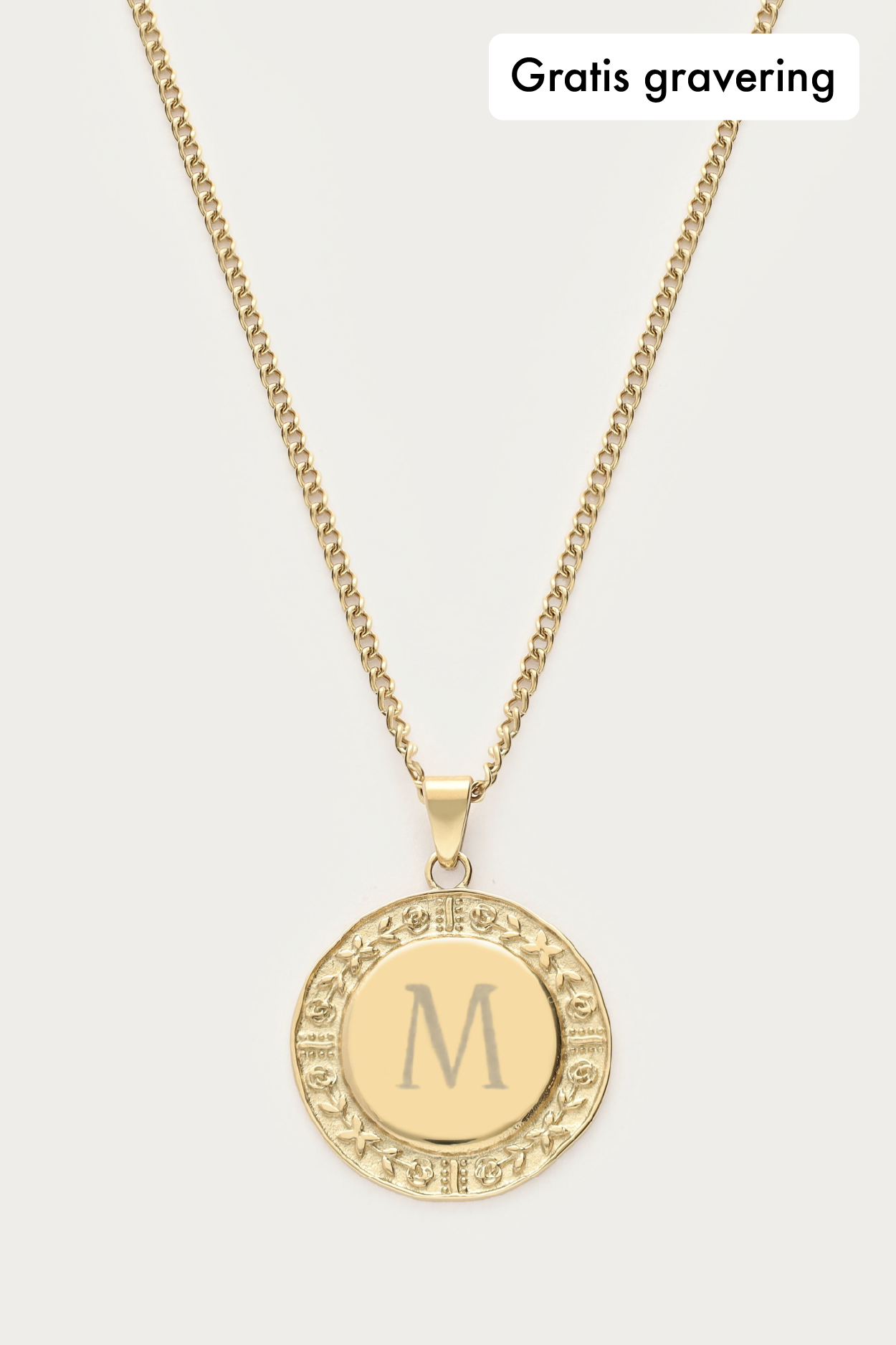 Atelier lange ketting met vintage bedel