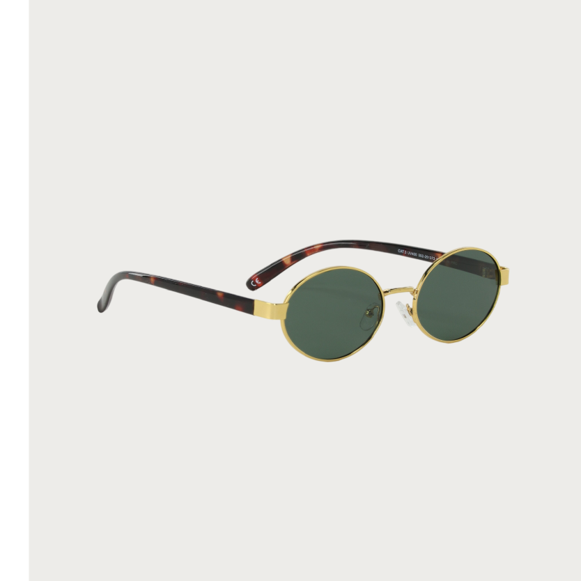 The Emiliy goldfarbene runde Sonnenbrille