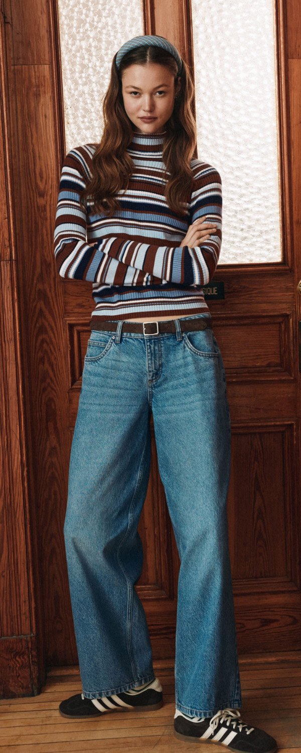 Young woman wearing jeans