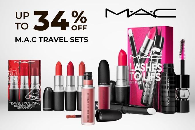 Up to 34% off MAC travel sets