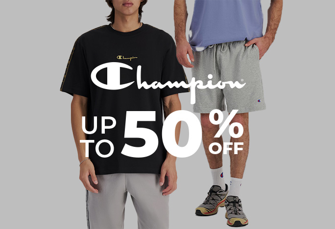 Up to 50% off Champion