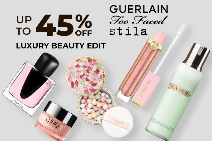 Up to 45% off luxury beauty edit
