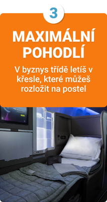 Maximální pohodlí na palubě