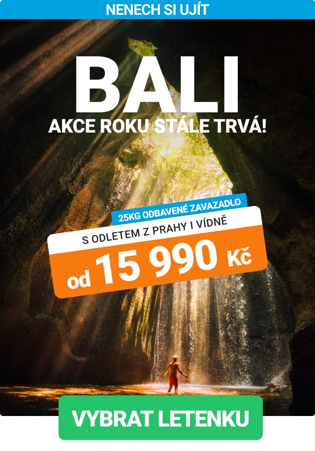 Akční letenky na Bali