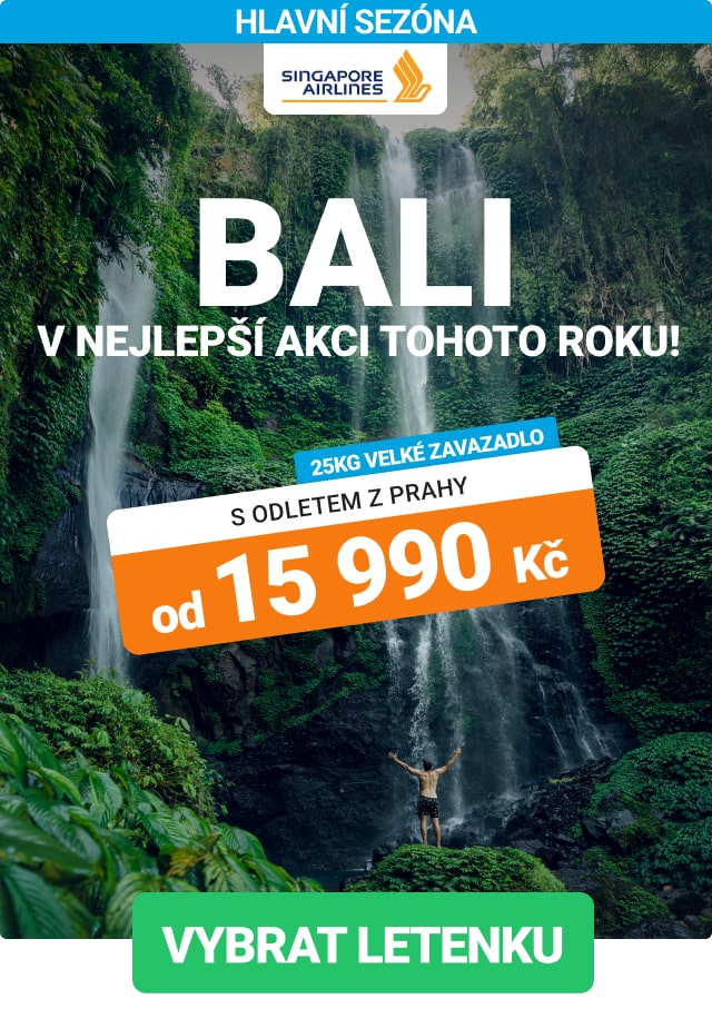 Akční letenky na Bali se Singapore Airlines
