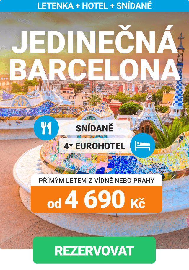 Akční letecký pobyt v Barceloně